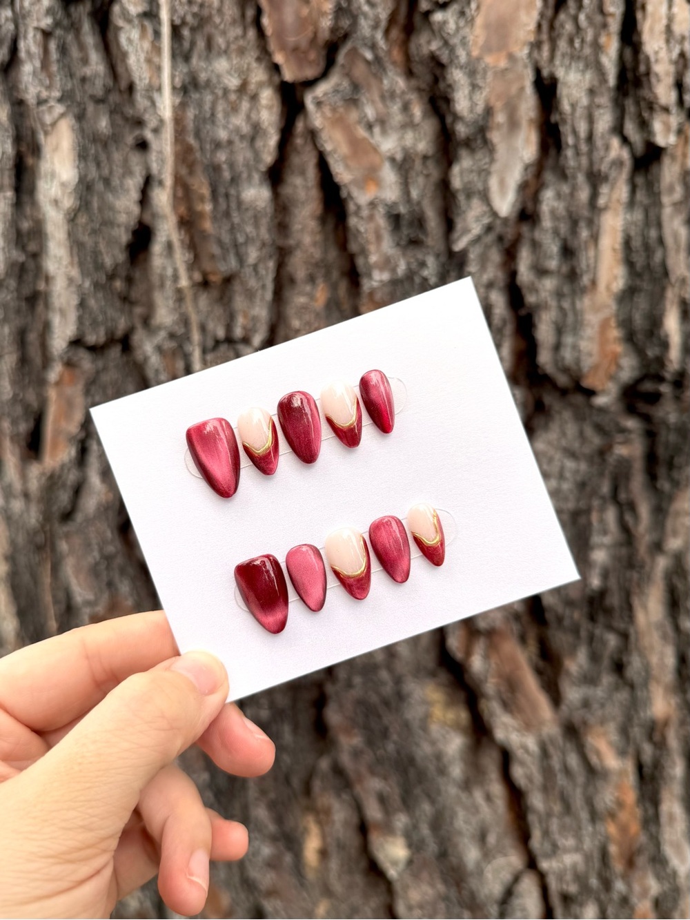 Velvet Merlot Press-On Nails